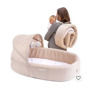 Lulyboo Portable Baby Lounge and Travel Nest (Oat)